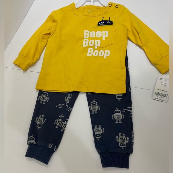 🆕NWT CARTERS kids pajamas size 12M🆕 - Picture 1 of 6